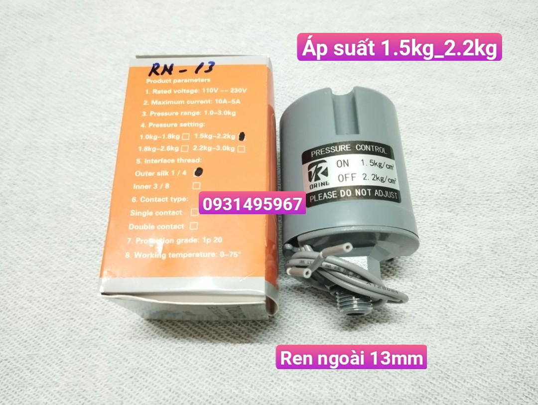 RƠ LE MÁY BƠM NƯỚC TĂNG ÁP GIA ĐÌNH ( RƠ LE CƠ )