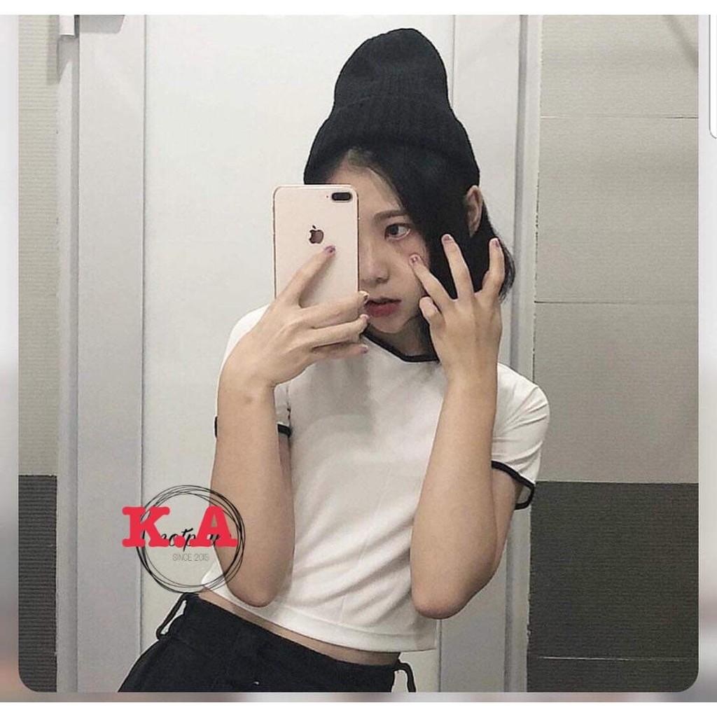 Áo croptop body cổ viền KAN0319