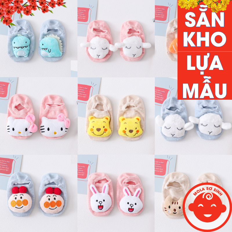 Tất sơ sinh hình thú cho bé siêu đáng yêu