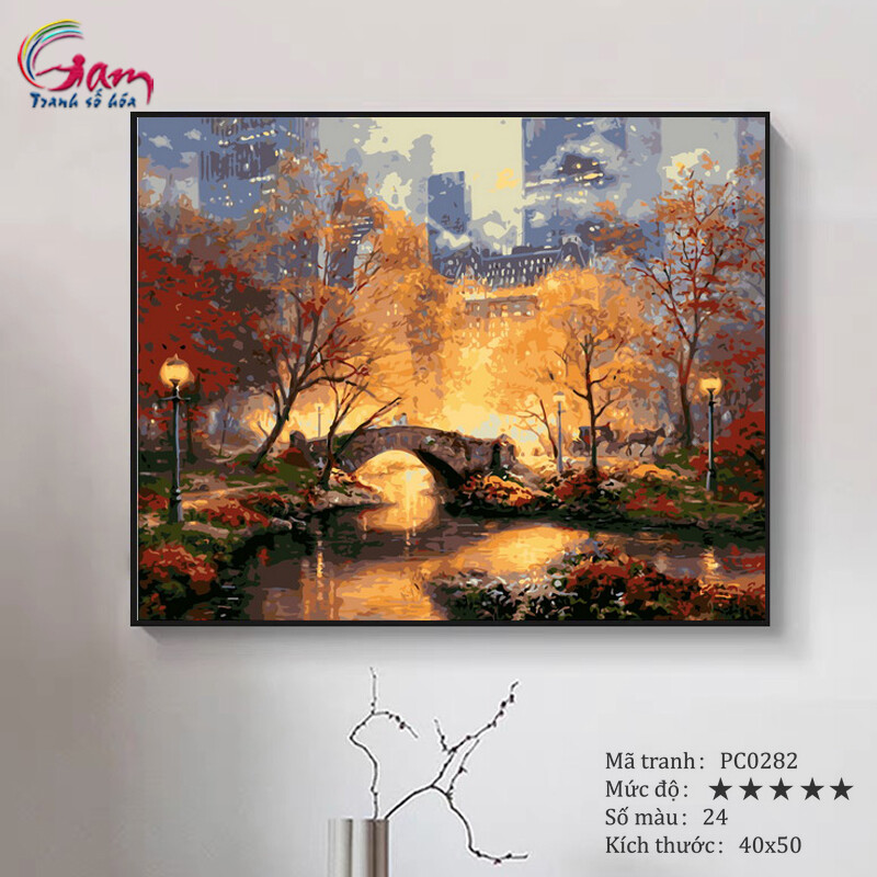 Paint by numbers kit with frame - No PC0282 Manhattan Painting For Home Wall Decor, New Hobby And Gift