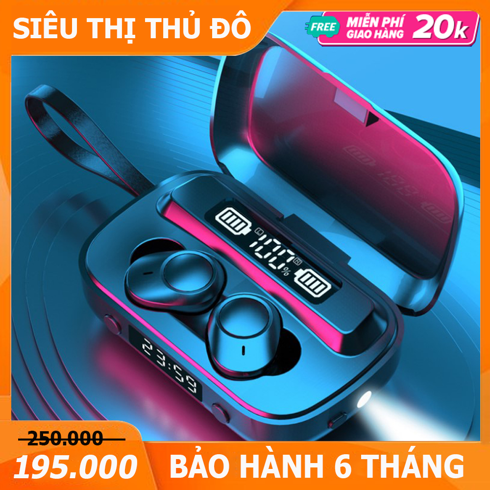 BÁO GIÁ CÁCH BẮN PIN ĐIỆN THOẠI QUA BLUETOOTH IPHONE | Shopee Lazada Sendo Tiki mới nhất 48 Tai nghe bluetooth không dây A13 phiên bản Bluetooth 5.1 (Bảo hành 6 tháng, hỗ trợ 1 đổi 1 trong 7 ngày)-Tai nghe khong day A13 tích hợp đồng hồ và đèn pin chiếu sáng- Tai nghe A13 phù hợp với dòng điện thoại iphone, samsung, oppo,huawei..
