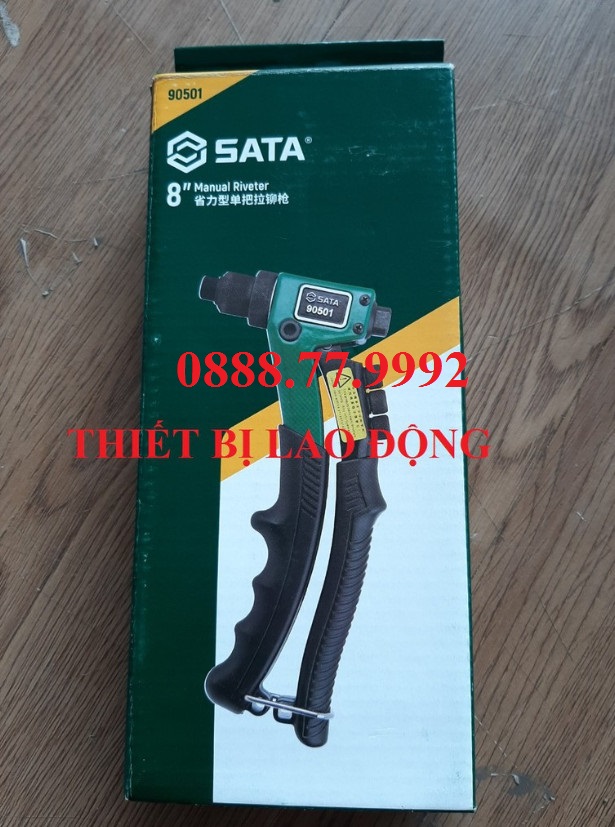 Kềm bấm riveter trợ lực 8in Sata 90501