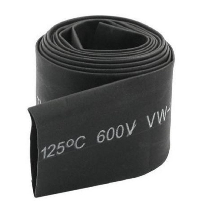 Gen co nhiệt phi 50 mm màu đen dài 1m