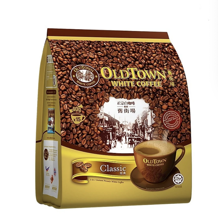 Cà phê Trắng Oldtown White Coffee - Vị Classic - 570g/ túi (38g x 15 gói)