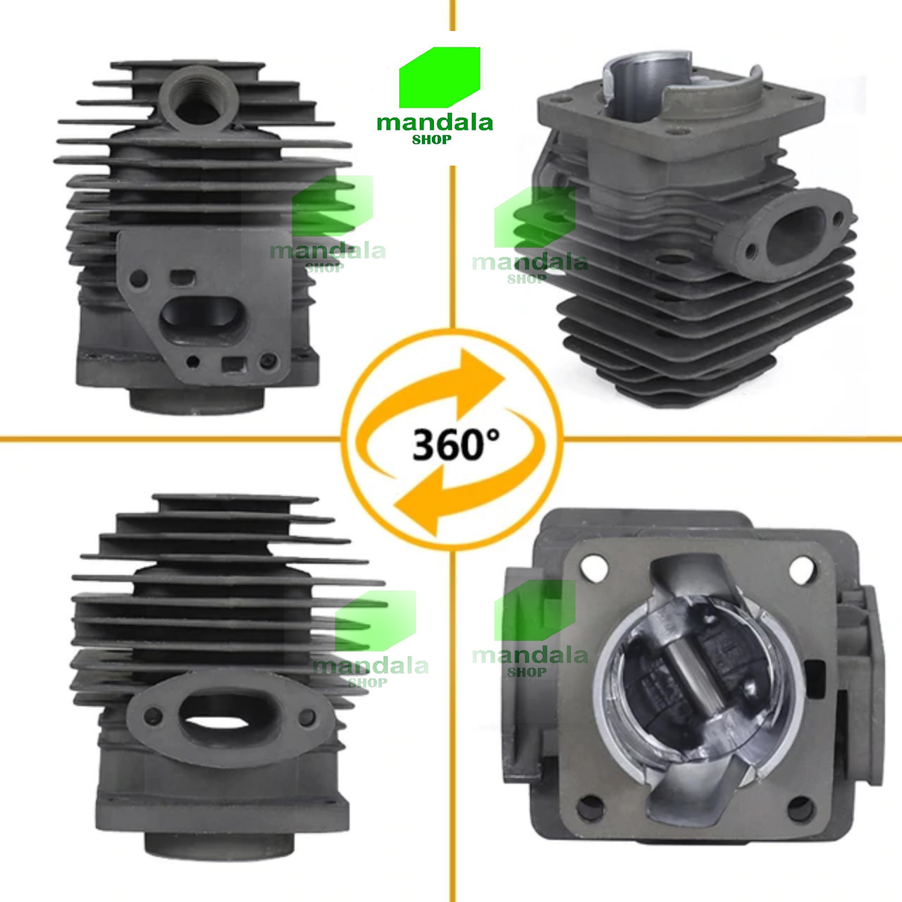 Bộ Hơi nòng xi lanh piston máy cắt cỏ 2 thì 36F thay thế cho các dòng máy 330, 33cc xăng pha nhớt