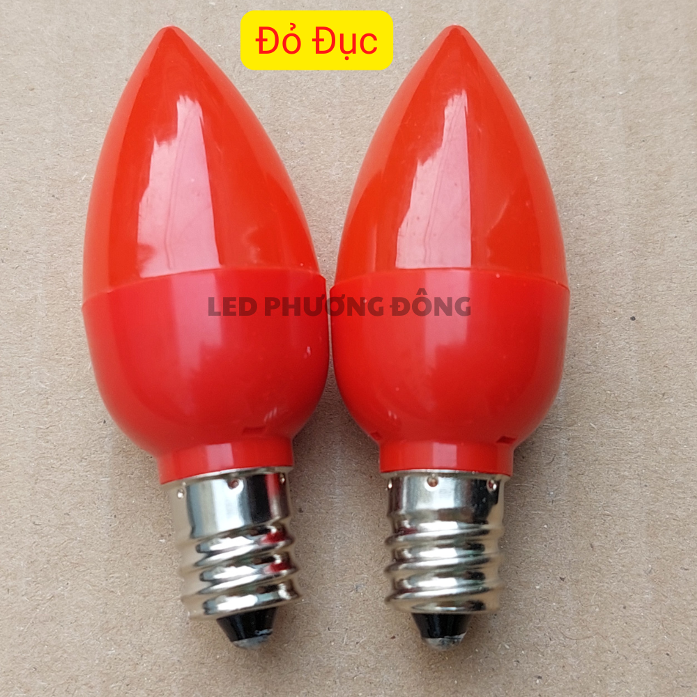 Cặp bóng đèn LED trái Ớt đèn Quả nhót cao cấp đuôi E12