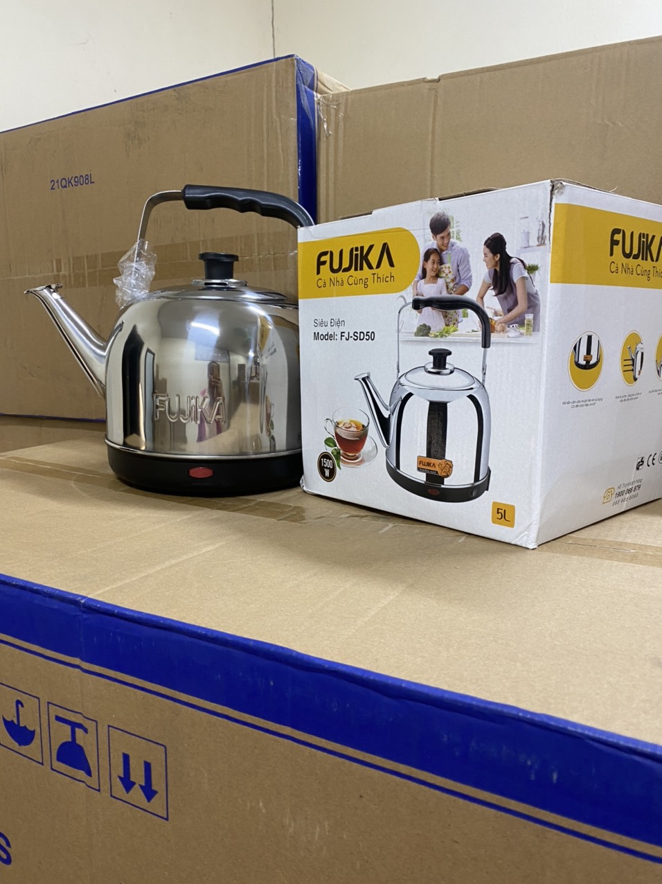 ❤️Siêu Tốc 5L Fujika / NK Media  ( Tự Ngắt Khi Sôi)