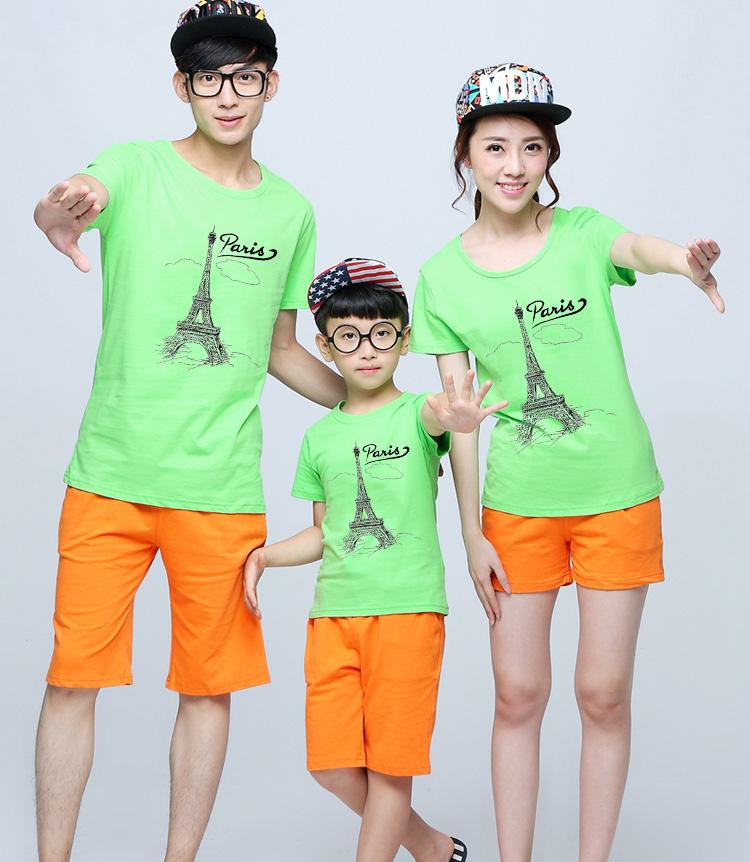 Áo thun gia đình in hình tháp paris - mgd02 - giá trên là giá cho 1 chiếc áo