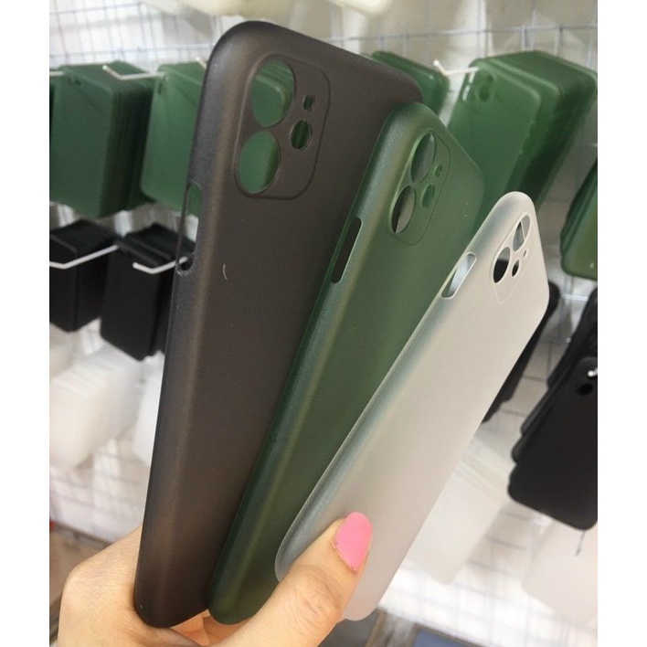 Ốp Lưng IPhone Lụa Nhám chống bám vân tay Sang_Xịn _Mịn