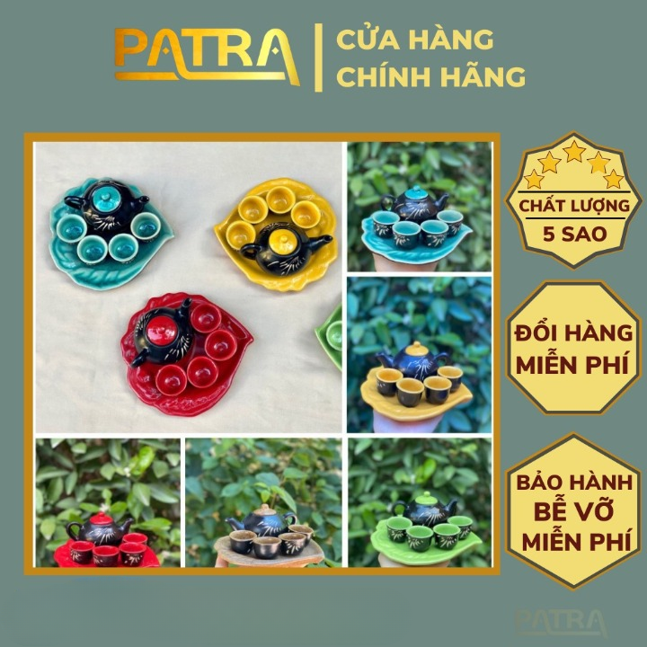 Bộ Ấm Chén Mini Thờ Cúng Trưng Bày Ấm Chén Hạt Mít Pha Trà Sen Bát Tràng, Nhiều Mẫu Lựa Chọn