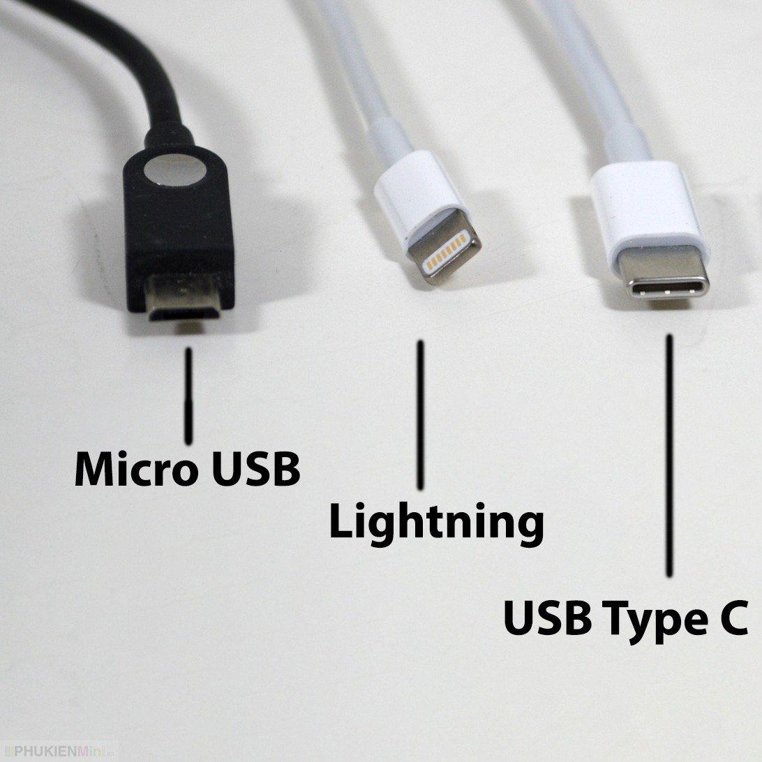 Cáp sạc cổng USB-C (Type C) mạ kẽm loại ngắn 20cm