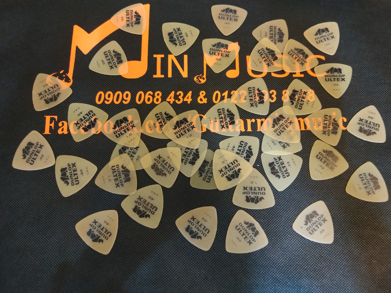 Set 3 Pick gảy Guitar Dunlop Ultex ngẫu nhiên