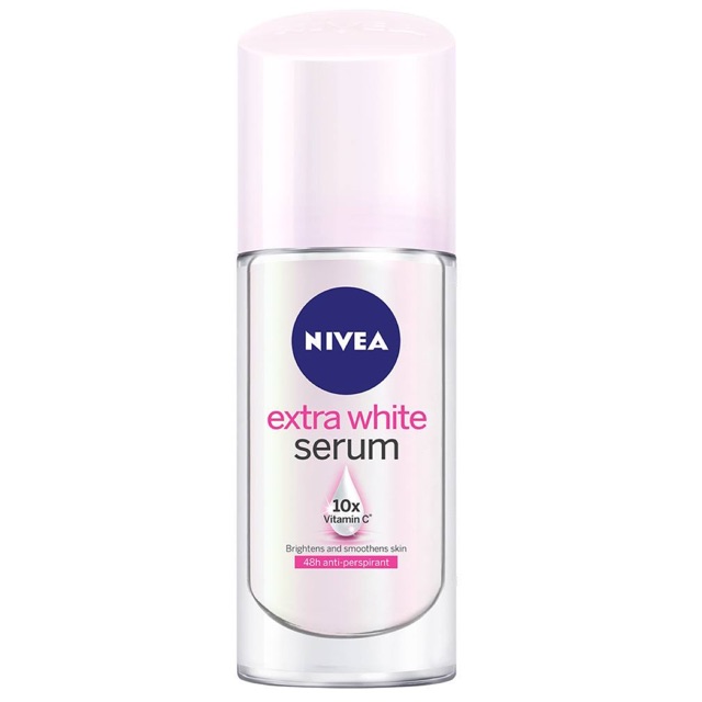 [HCM]Lăn khử mùi Serum trắng mịn Nivea Extra White Serum 40ml (ngọc trai)