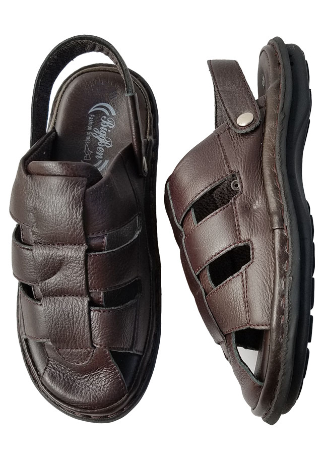 Sandal Nam Bít Đầu BIGGBEN Da Bò Thật SDB75