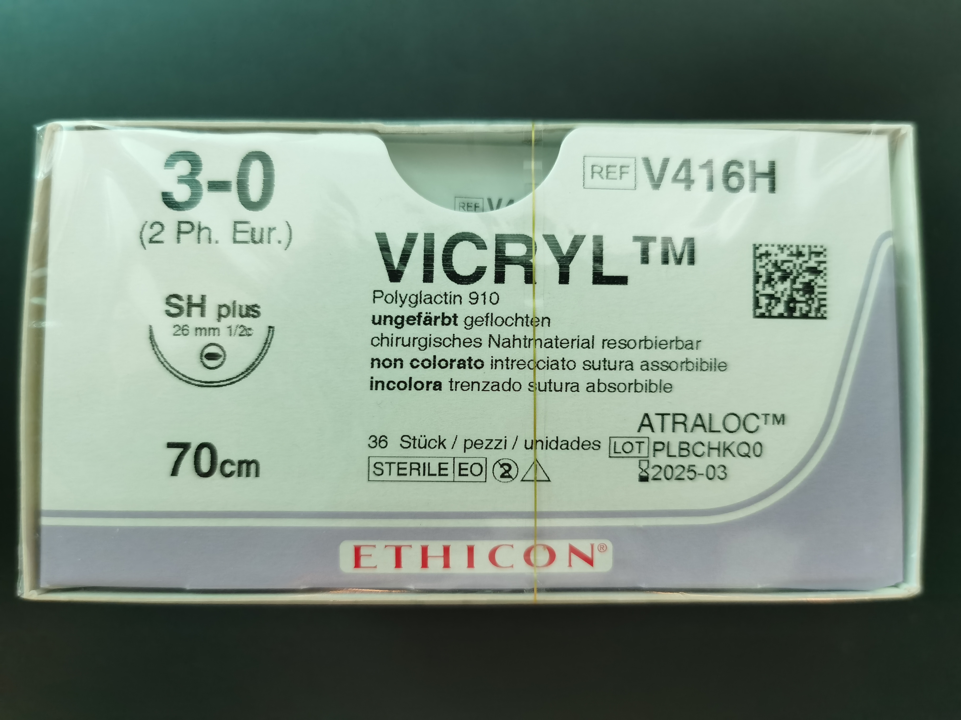 Chỉ phẫu thuật Vicryl 3/0