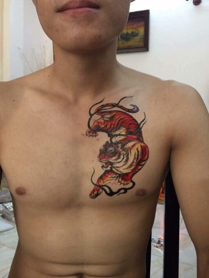 [HCM]Combo 3 tấm hinh xăm dán cop trắng đen (tang mini tattoo)