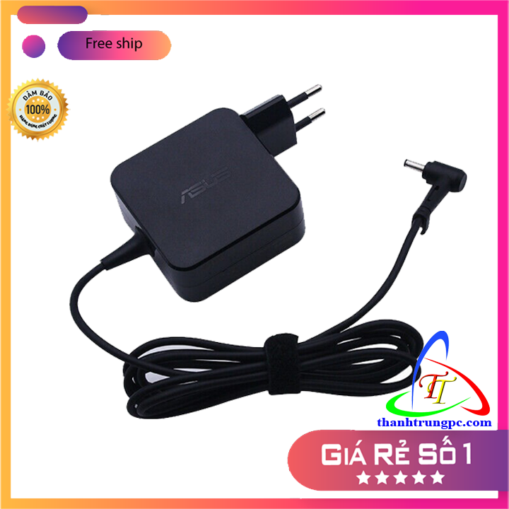 Sạc Laptop Asus. Vuông Zin 19V - 2.37A
