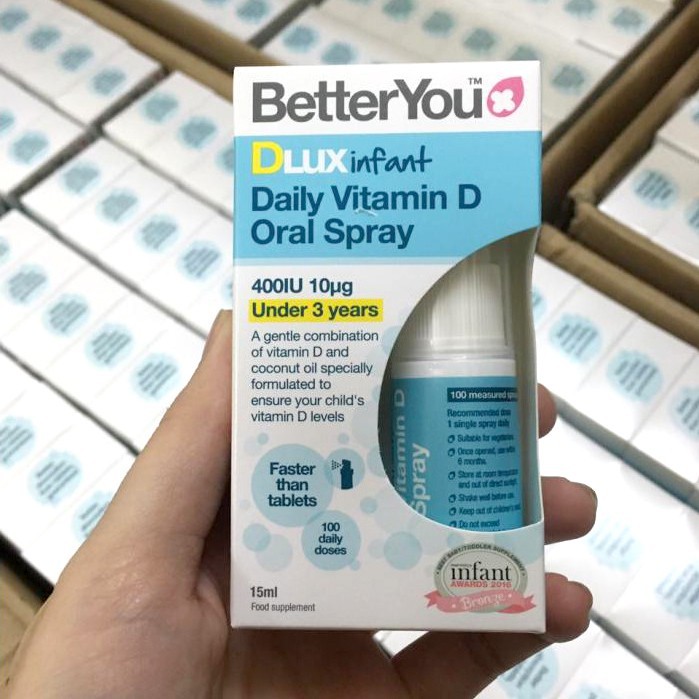 [HCM]Vitamin D Dạng xịt Dlux infant của Anh