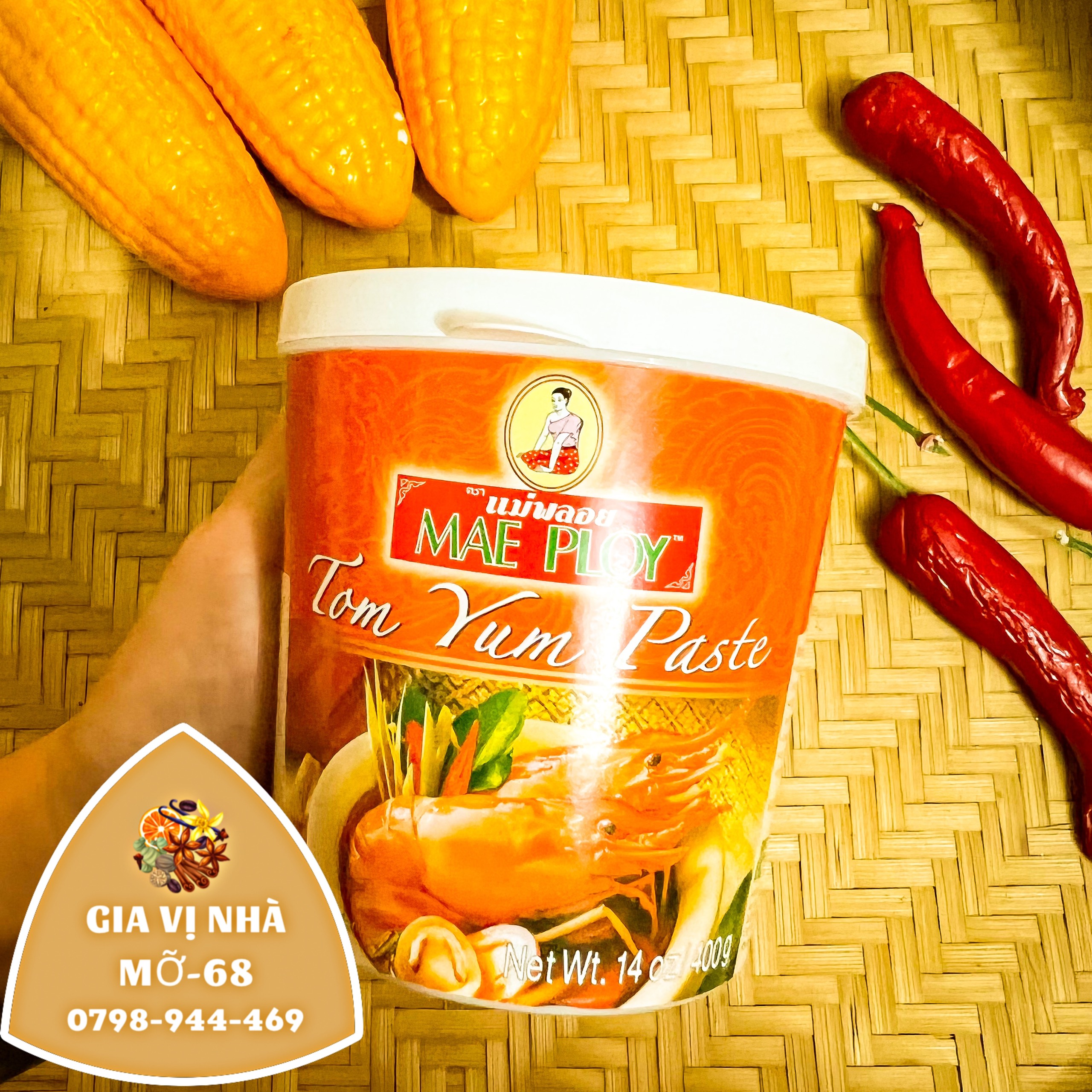 Gia vị lẩu thái hiệu mae ploy- hủ 400gr