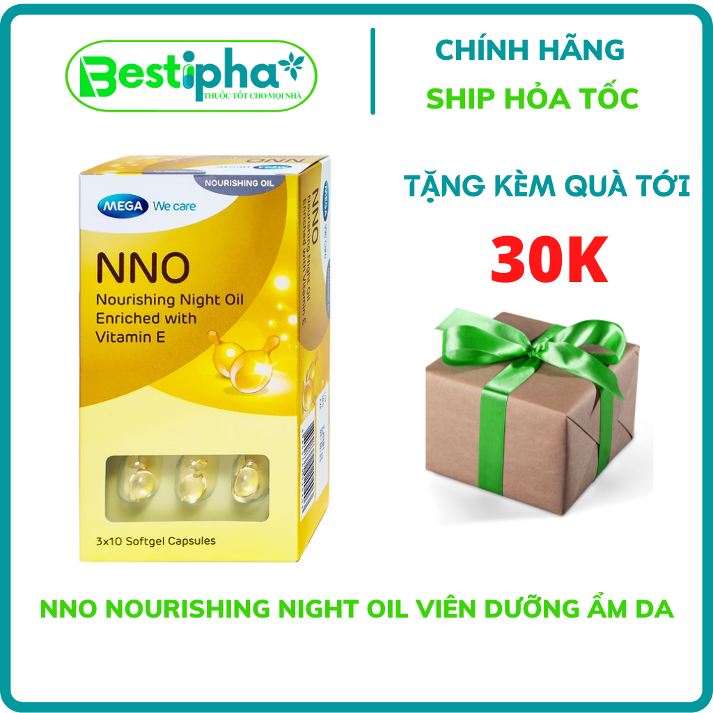 NNO Nourishing Night Oil viên dưỡng ẩm da Hộp 30 viên