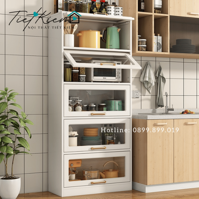Kệ bếp gỗ đẹp đa năng K9878