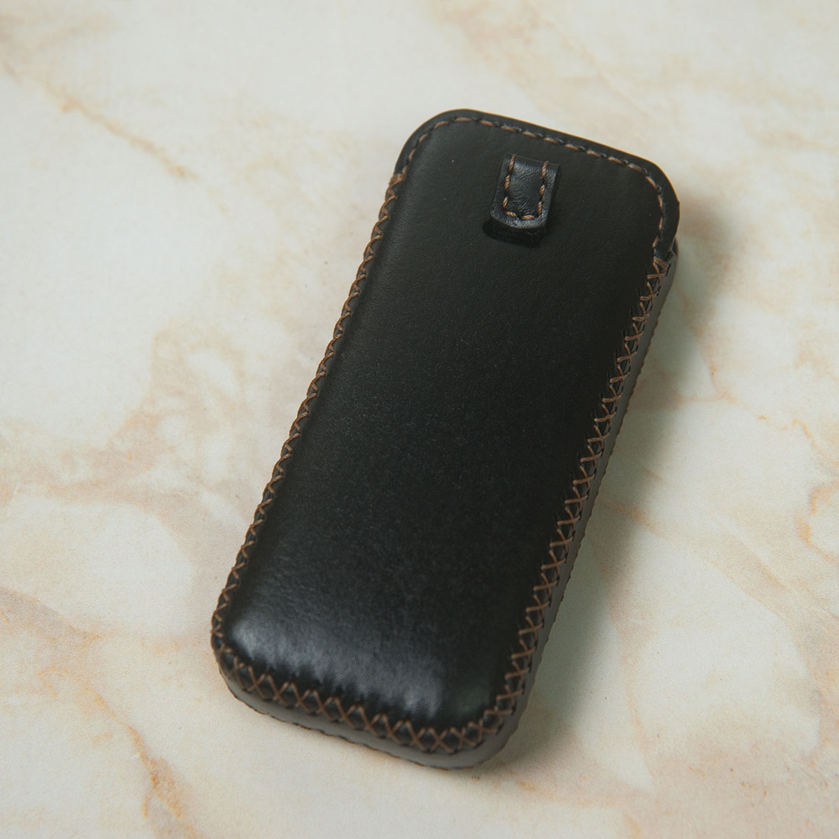 Bao da nokia 8800 handmade - Da thật nhập khẩu - FREE khắc Laser