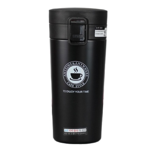 (Up to 4 sticker) 304 stainless steel Korean heat insulating bottle 380ml flip cover-stainless steel heat insulating bottle-stainless steel heat insulating cup-