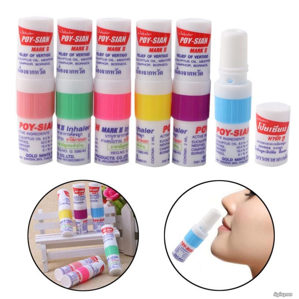 Ống hít thông mũi bạc hà poy sian mark ii thái lan