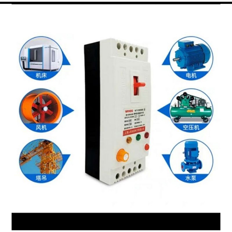Aptomat chống mất pha 100a - 380v