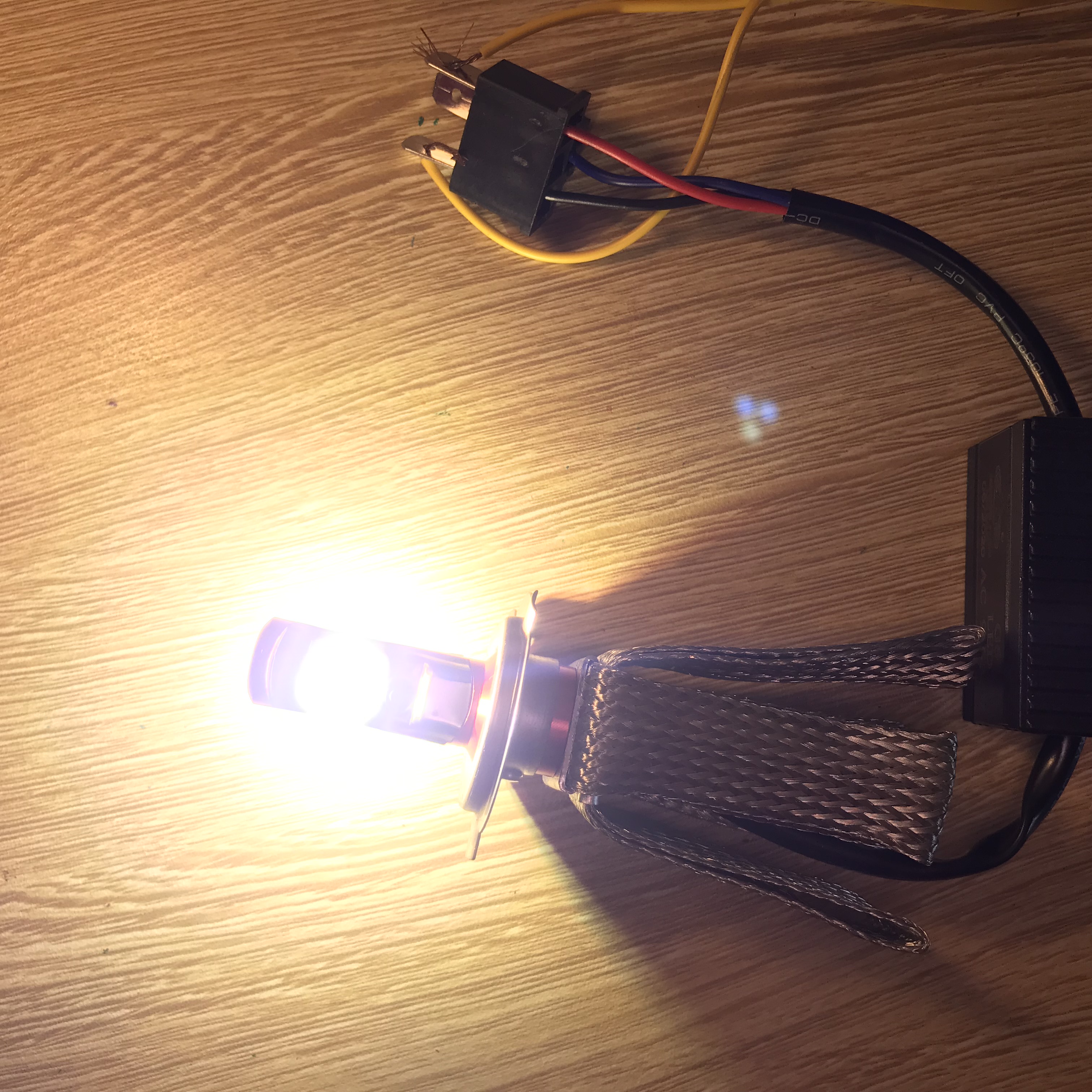 Led G6 Cree Siêu Sáng H4 Ánh Sáng Pha Vàng Cos Trắng