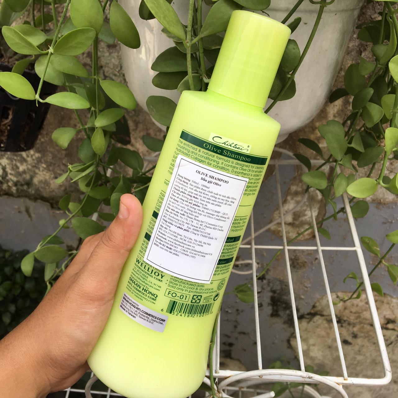 [HCM]Dầu Gội Siêu Mượt Chihtsai Volume Moisture Olive 500ml