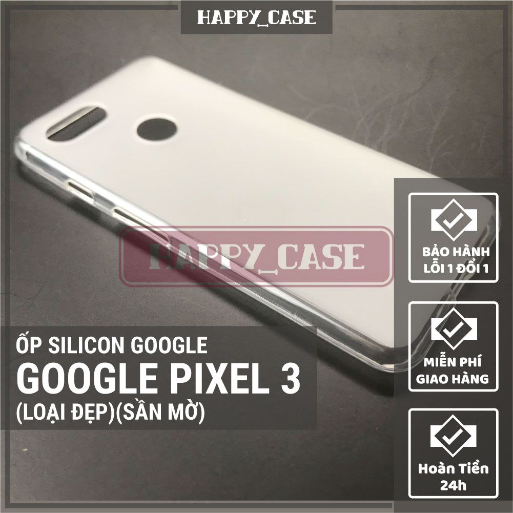 Ốp điện thoại google pixel 3 thin transparent silicon