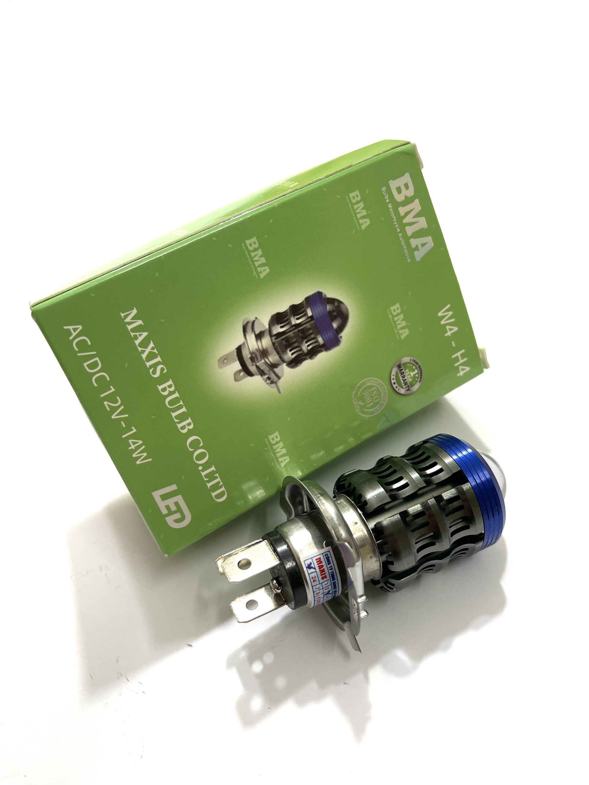 Đèn bi cầu bma chân h4 2 màu bảo hành 1 năm