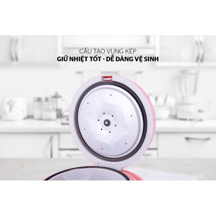 Nồi cơm điện Sunhouse HappyTime 1.8L HTD8521P [MÀU HỒNG SIÊU XINH]