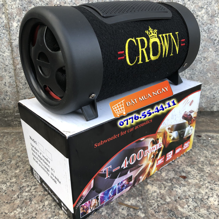 [HCM]Loa Crown 4 NGHE NHẠC CỰC HAY CÓ BLUETOOTH xài điện trực tiếp