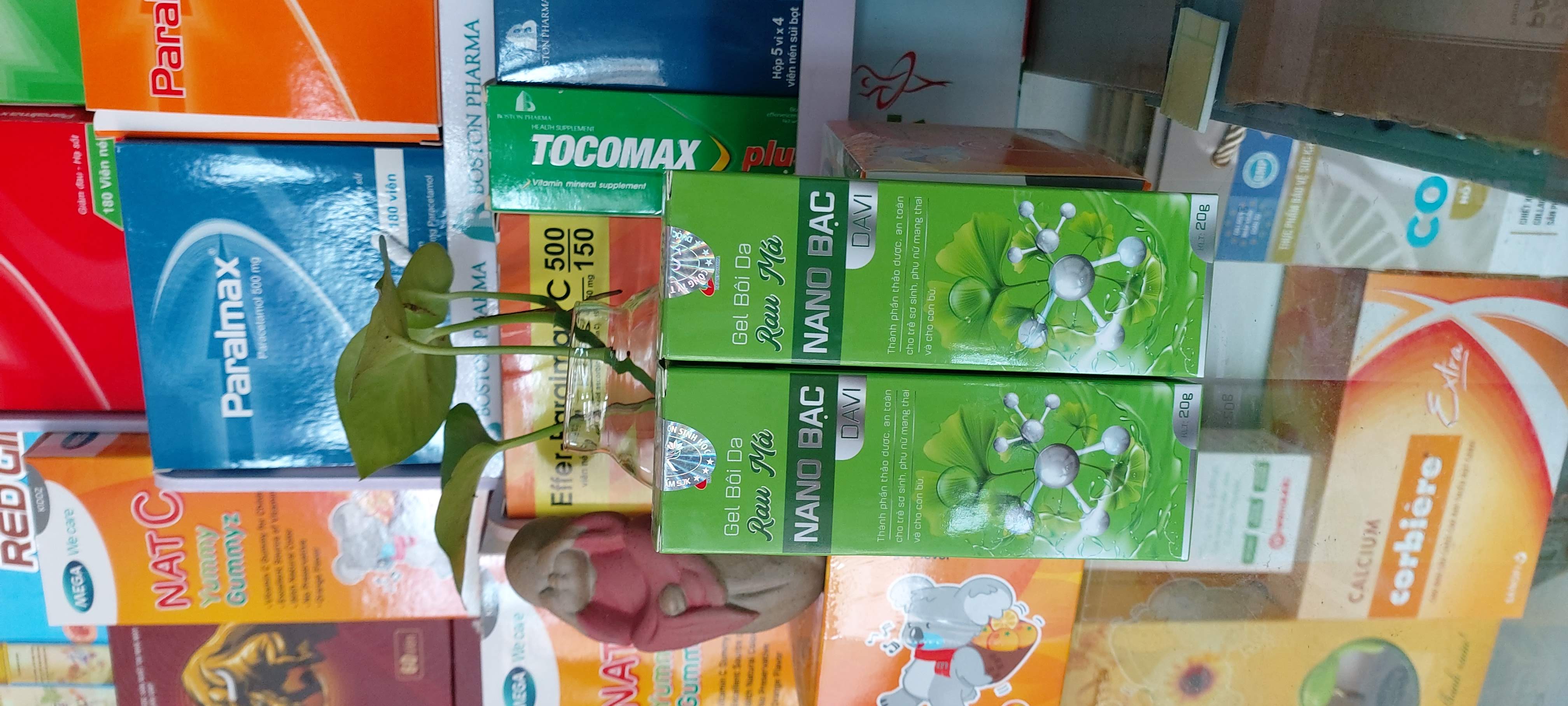 Gel bôi da Rau Má Nano Bạc Davi, 20g