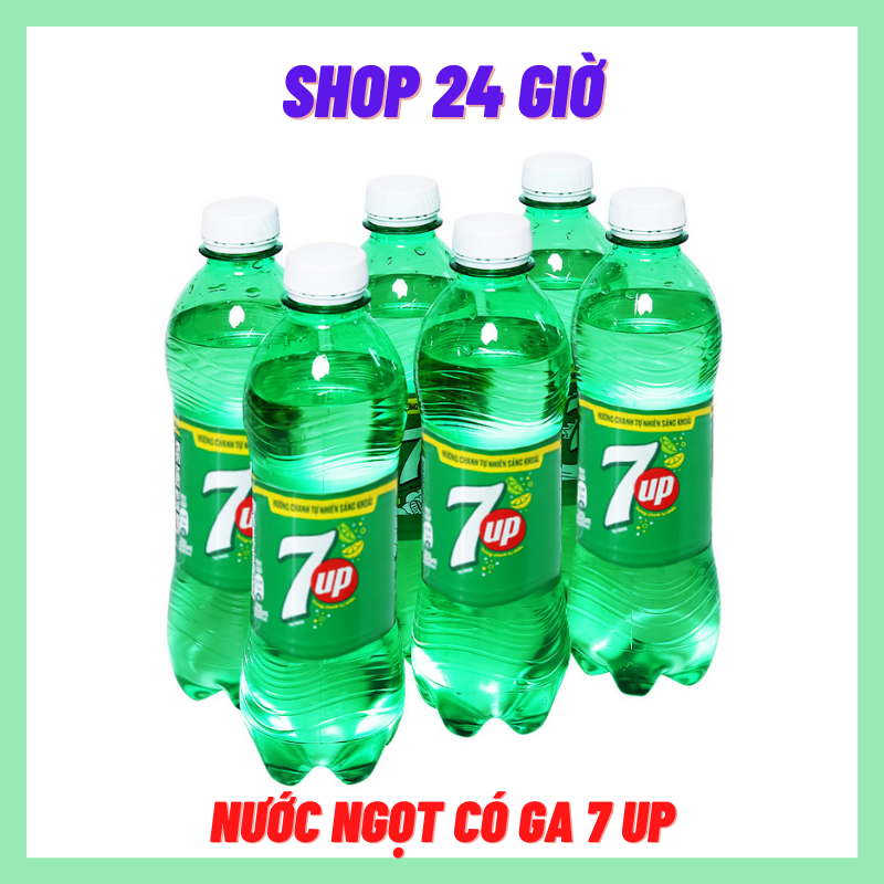 Nước ngọt 7 up có ga 1 lốc 6 chai