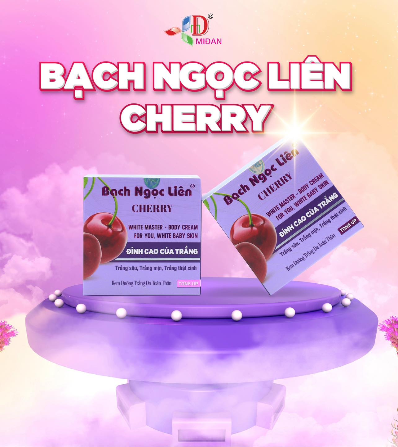 Kem Body Bạch Ngọc Liên - Bạch Ngọc Liên Cherry Tím