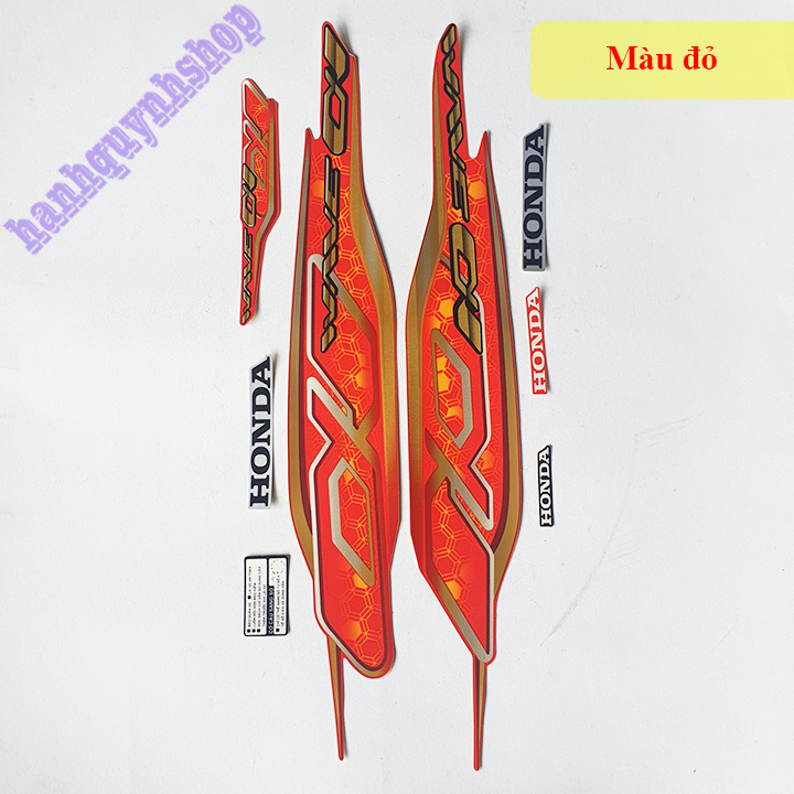 Tem Wave Alpha 110 đời 2019 – 2021 3 lớp chống nước