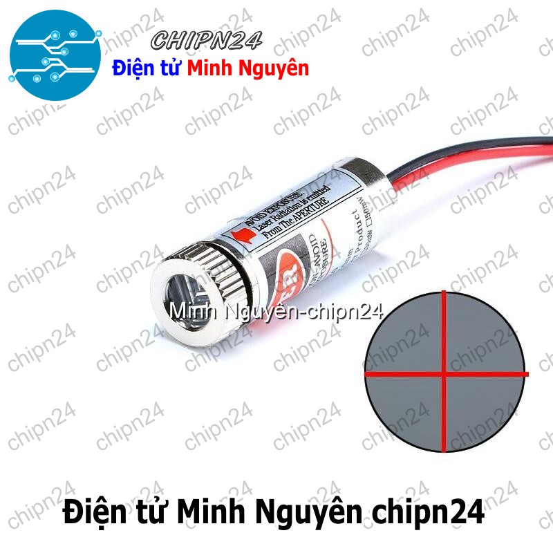 [1 cái] Đầu Phát Laser 3-5V 5mW (Sáng Đỏ Laze Hội Tụ/Dòng kẻ/Chữ thập) - [Chọn Loại] - HHH.00175