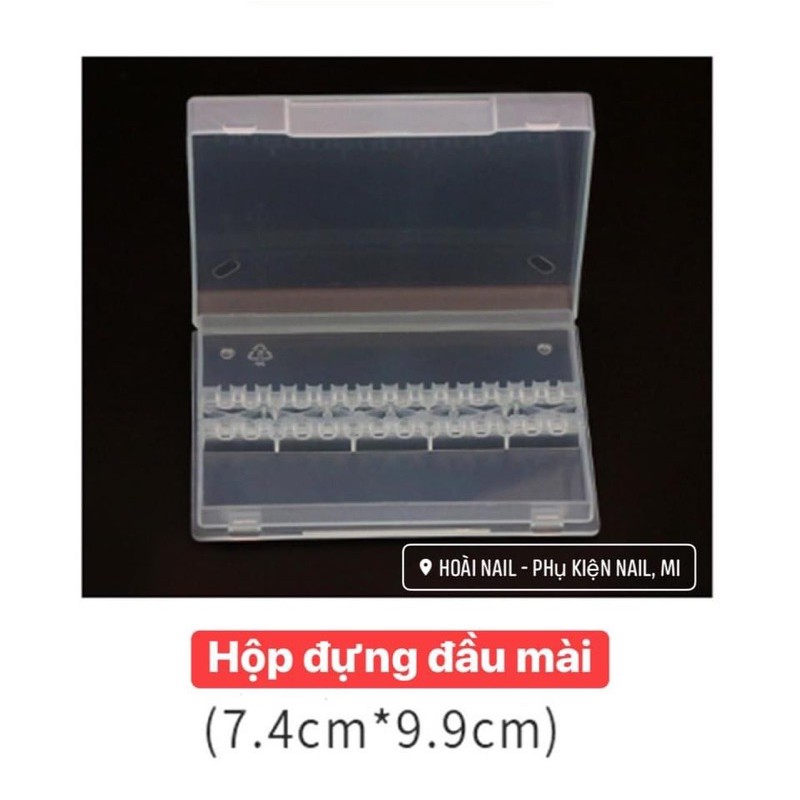 hộp đựng đầu mài phụ kiện nail