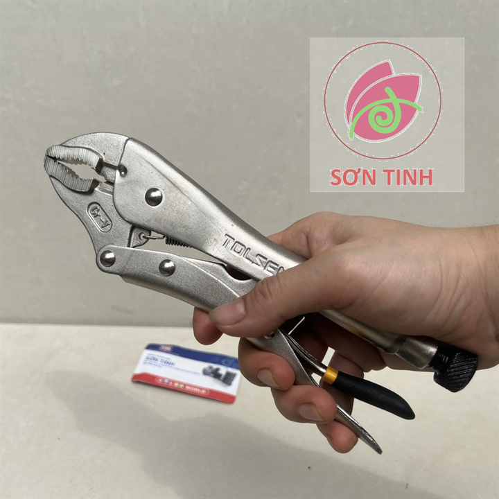 Kìm bấm miệng cong 10" 250mm công nghiệp tolsen 10049