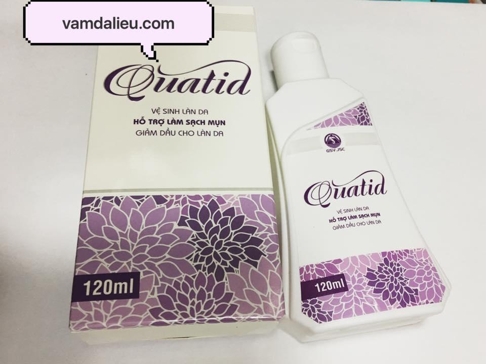 Sữa rửa mặt làm sạch mụn , giảm dầu cho da . quatid 120ml
