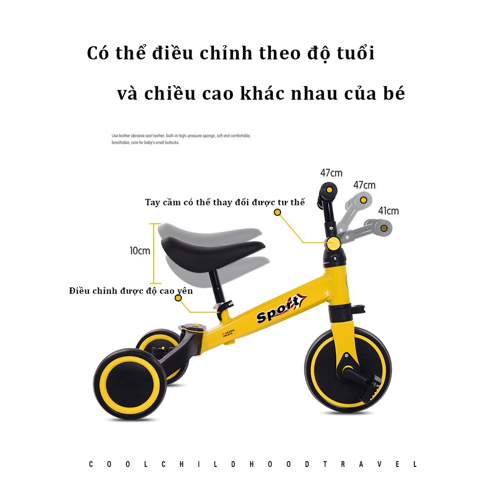Xe đạp 3 bánh trẻ em đa năng