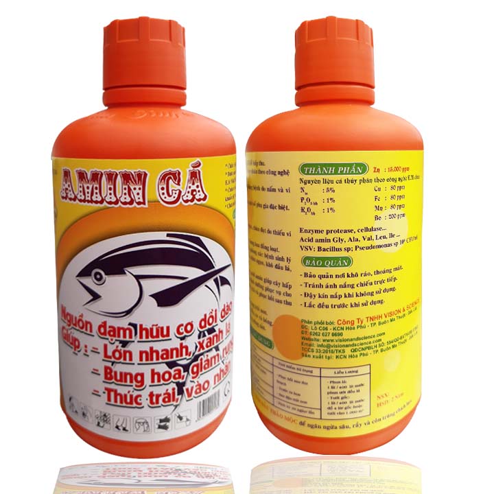 [ 1 Lít] AMIN CÁ HỮU CƠ: Mập Cây, Xanh Lá, Lớn Trái, Dầy Cơm