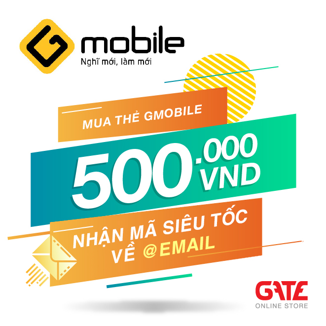 [HCM]Thẻ Gmobile (Beeline) 500.000 - nhận mã SIÊU TỐC qua MAIL