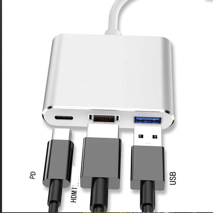 Cáp Chuyển Đổi Type-C Sang USB 3.0 HDMI Adapter