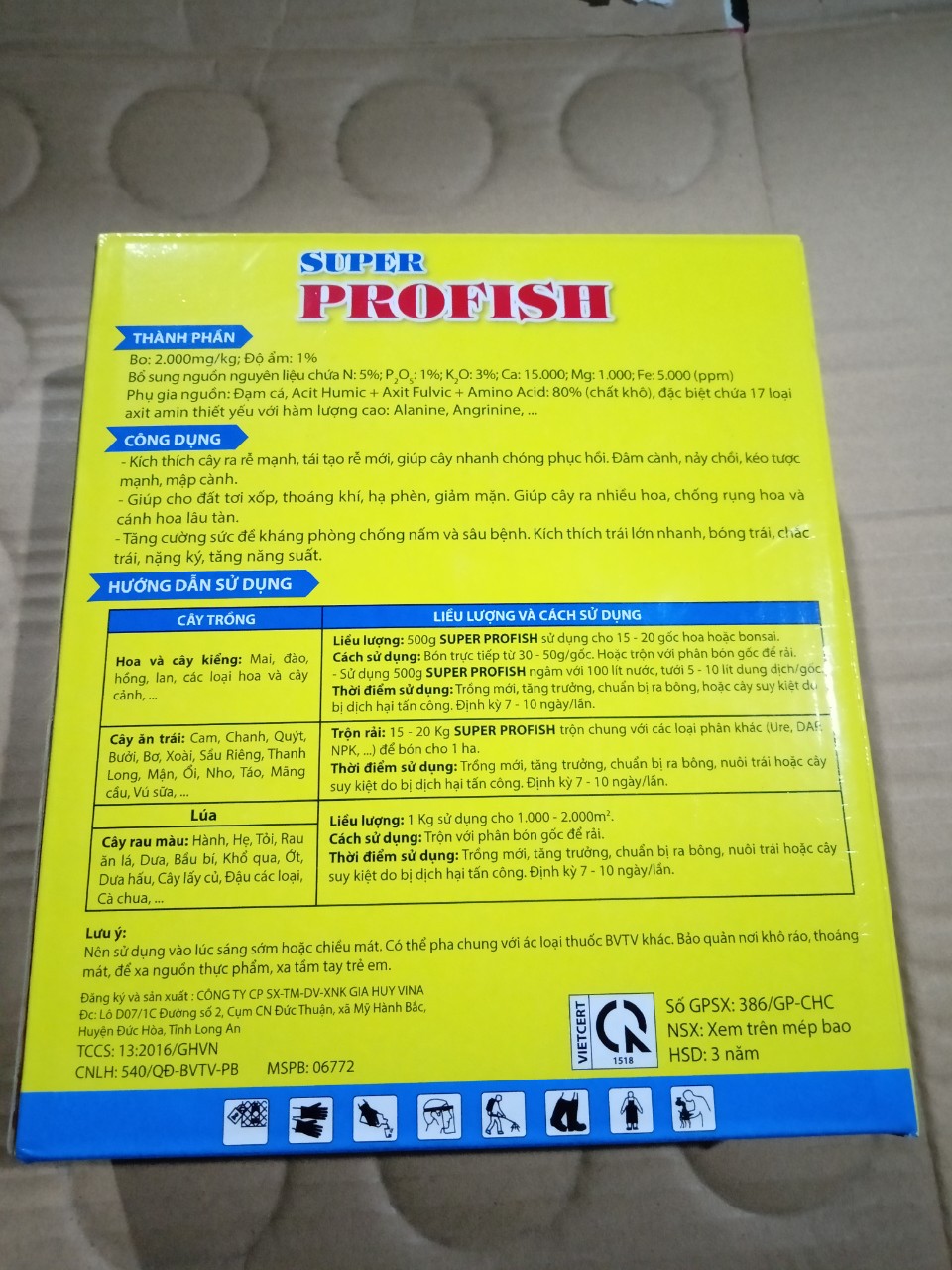 Phân Đạm Cá Dạng Viên Super ProFish gói 1kg
