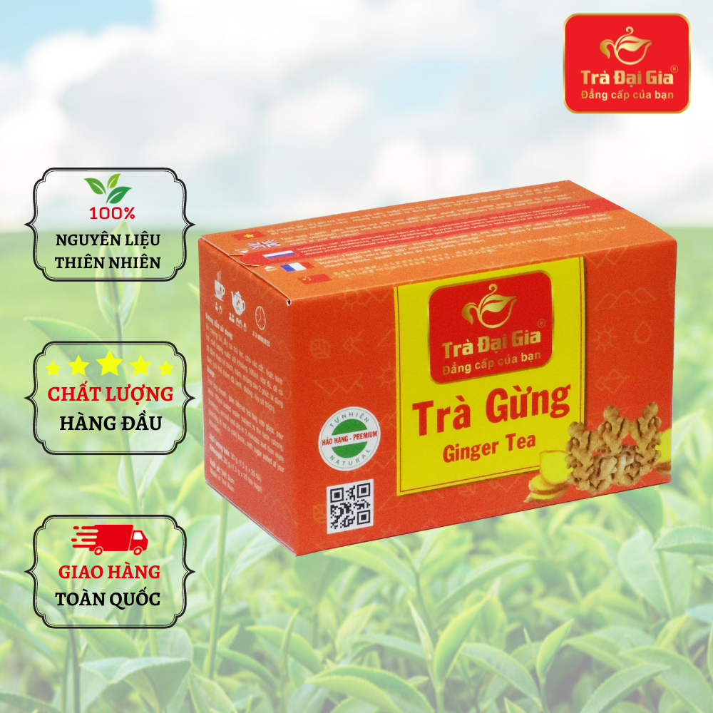Trà gừng - Trà Đại Gia (1 hộp 20 túi lọc)