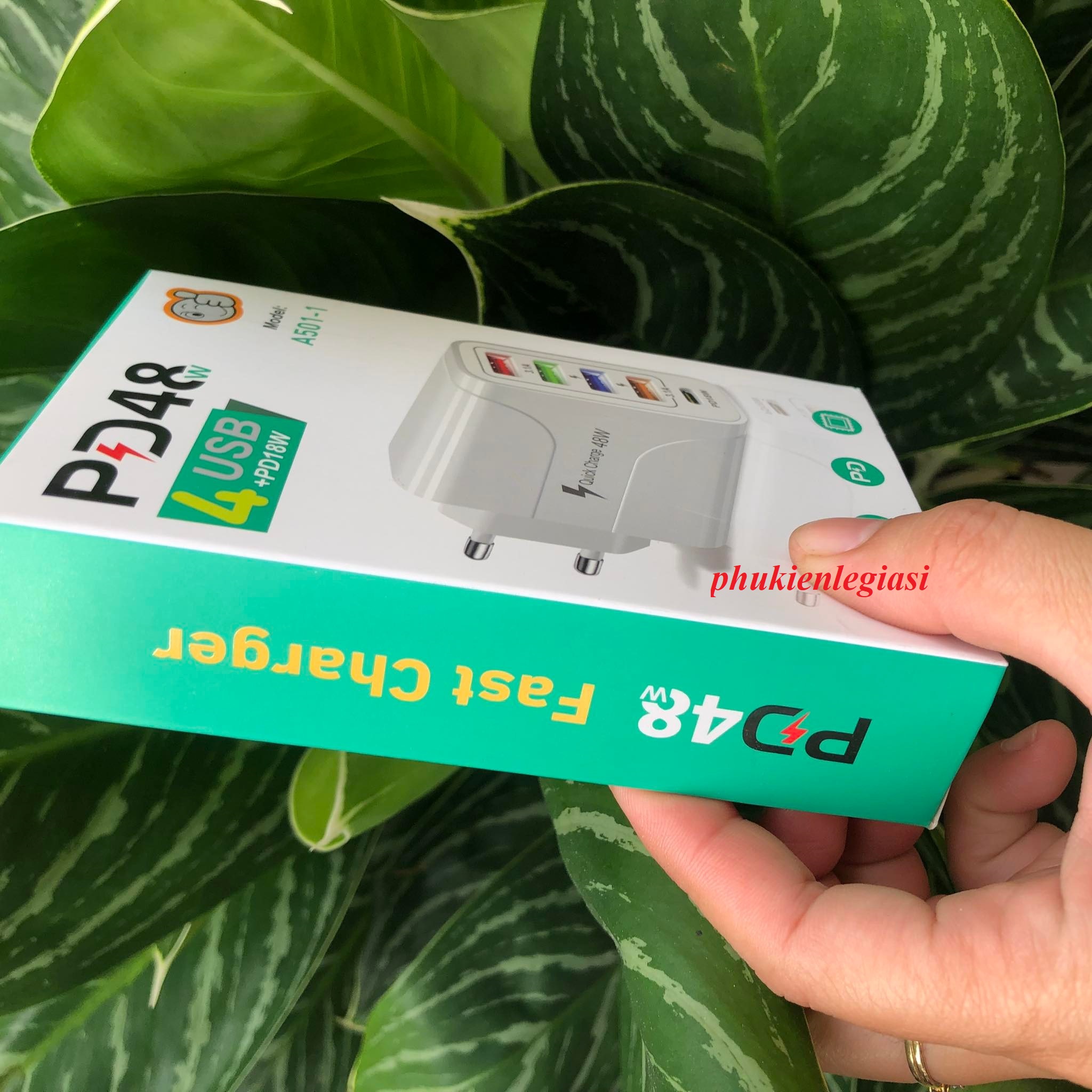 XÃ HÀNG THANH LÝ Cốc sạc Quick Charge 3.0 4 cổng usb